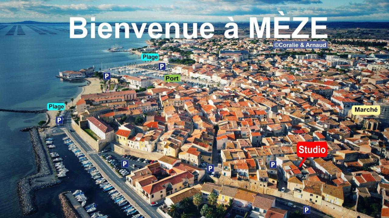 Charmant Studio Climatise A 200M De La Plage Mèze Zewnętrze zdjęcie